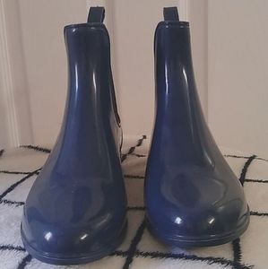 J.Crew Navy blue/booties/rain boots